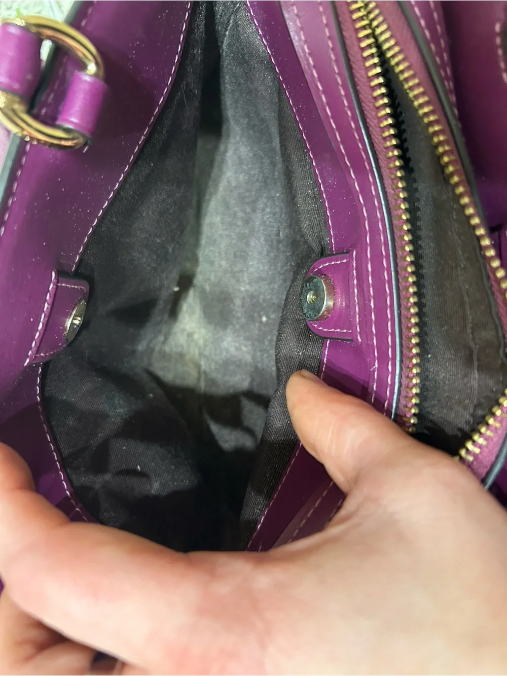 Purple Coach bag - Picture 8 of 16